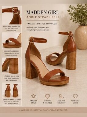 Madden Girl Sandals Danny Whiskey size 11